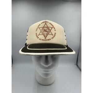 VTG 3 Stripe Snap-back Police Department Activities League PALS Trucker Hat
